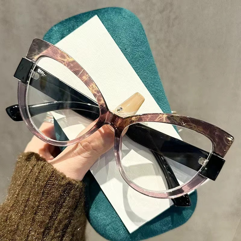 LALAMOLI Lesebrille Cat Eye, Vollrand, Kunststoff, Multicolour, Blaulichtfilter - Bild 3