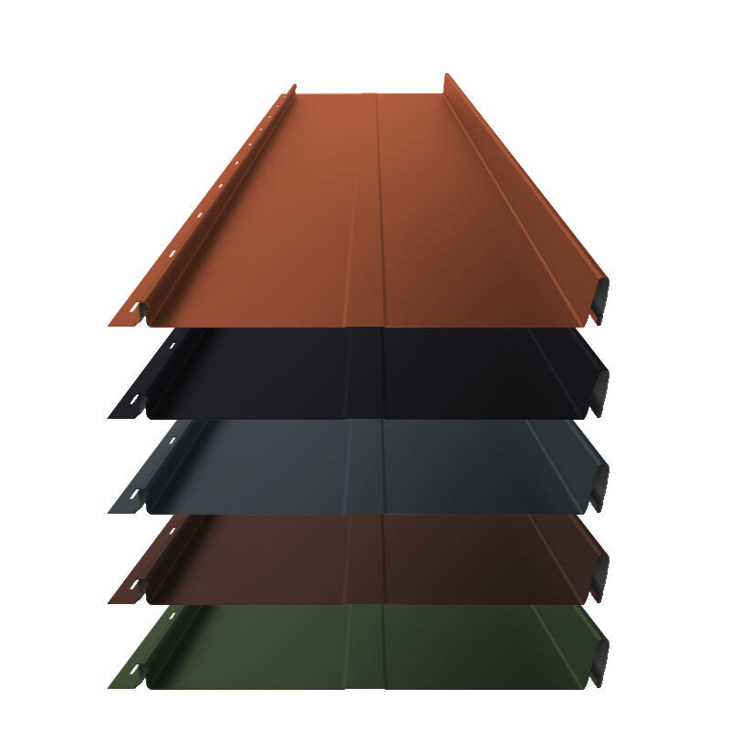 Stehfalz Panel Retro 25 von Blachotrapez GmbH für Dach und Wand aus Stahl in Mehrfarben, Breite: 34 cm, Materialstärke: 0,50 mm - Bild 1