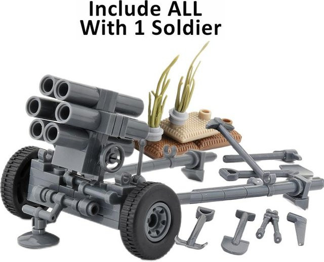 Yiran toy WK2 Deutschland Militärwaffen Bausteine Armee Soldat Figur Panzerabwehrkanone Kanone Moc Spielzeug ab 14 Jahren - Bild 1