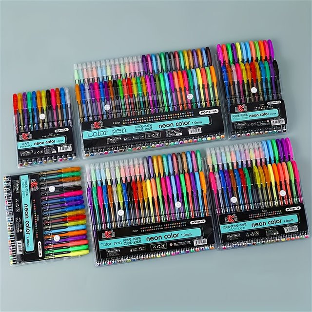 Feinspitzen-Gelstift-Set mit bunten Farben für künstlerisches Zeichnen, Malen und Skizzieren - Bild 1