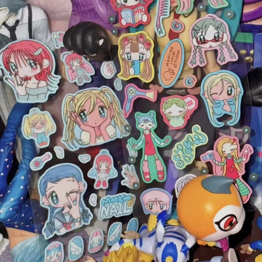 Niedliche koreanische Cartoon-Charakter Sticker im Shibuya-Stil für dein Tagebuch und Scrapbook, Mehrfarbig - Bild 2