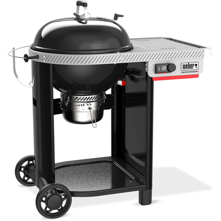 Weber Performer Smart Holzkohlegrill in Schwarz mit 57 cm Durchmesser