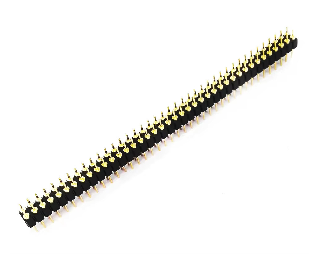E-SIMPO 10 Stück Pin Header Stecker 1x40p 2,54mm Gold beschichtet für Arduino und Breadboard - Bild 2