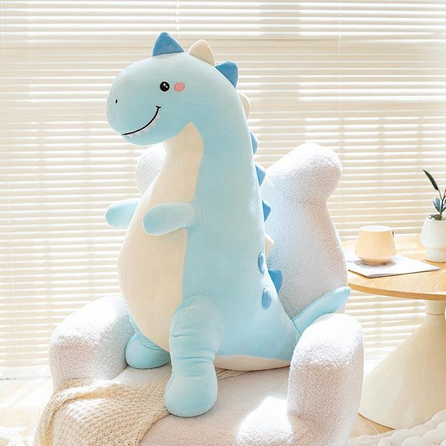 Yiran toy Dinosaurier Stofftier, Kuschelkissen, 70cm, Blau - Bild 1