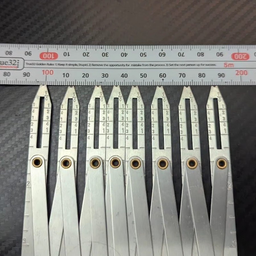 OZXHIXU Multifunktionale Nähtast Nähmaßband aus Aluminium in Silber zur Einstellung für DIY-Projekte und Haushalt - Bild 3