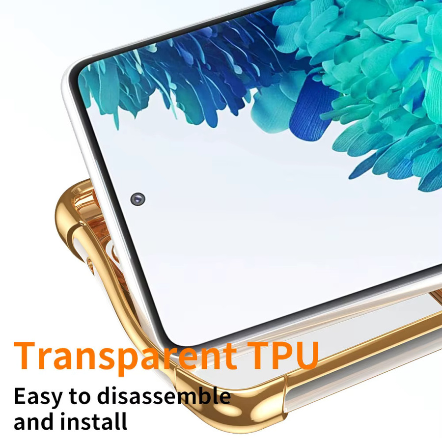 Stoßfeste Wallet-Schutzhülle mit Kartensteckplatz für Samsung Galaxy S26 S25 S24 S23 S22 Ultra Plus A56 A53 A35 in Transparent und Purple - Bild 4