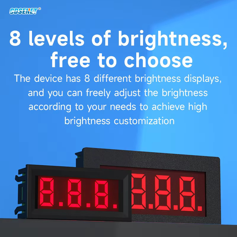CDSENET EID051-Serie MODBUS RTU RS485 Serielle LED-Digitalröhre mit verstellbarem Display in Schwarz für SPS und industrielle Kommunikation (3/4/5/6 Bit) - Bild 4