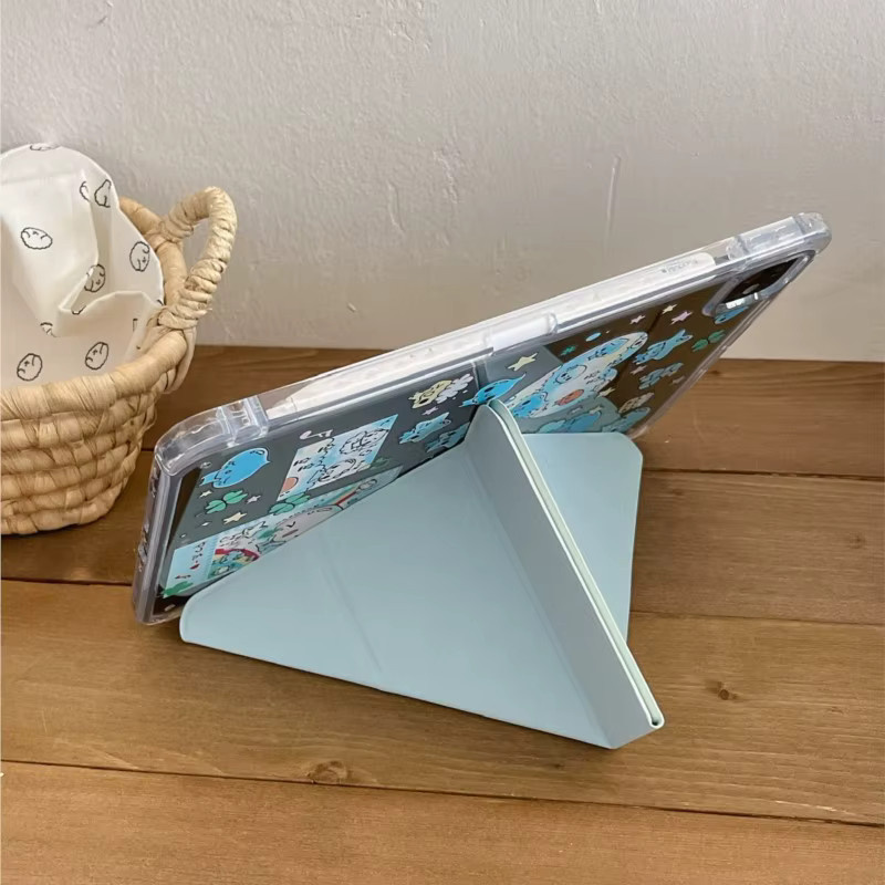 Apple iPad Hülle mit Stiftschlitz in Multicolour für iPad Mini 6, 7 und iPad Air 3, 4, 5 sowie iPad 5, 6, 7, 8, 9, 10, 11 - Bild 5