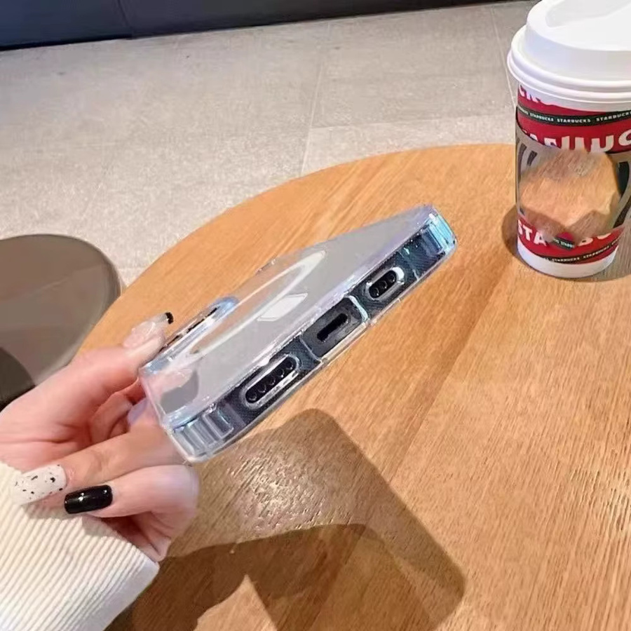 SZMUGUA MagSafe Magnetische Hülle für iPhone 11 bis iPhone 17 Air Pro Max Plus Transparent Stoßfest mit Wireless Charging Unterstützung - Bild 2