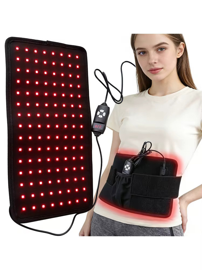 Raiuleko Rot- und Infrarot-LED-Lichtmassagegürtel, 120 LEDs, Körperpflege - Bild 5
