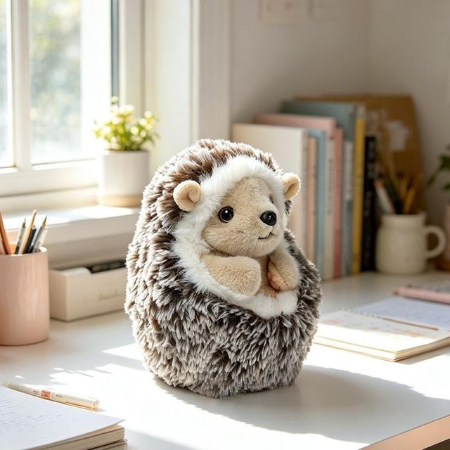 Yiran toy Märchen Igel, Plüschtier, 10cm, Braun - Bild 1
