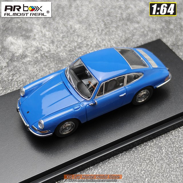 AR BOX Porsche 911 F-Modell, Druckgussmodell, 1:64, Blau, Metall - Bild 1