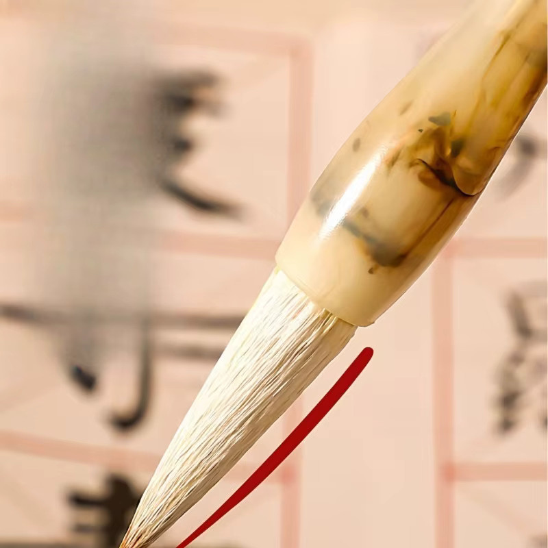 Qiuli Kalligrafie-Pinselset aus Wolf- und Ziegenhaar für Anfänger und Erwachsene in kleiner und mittlerer Größe - Bild 3