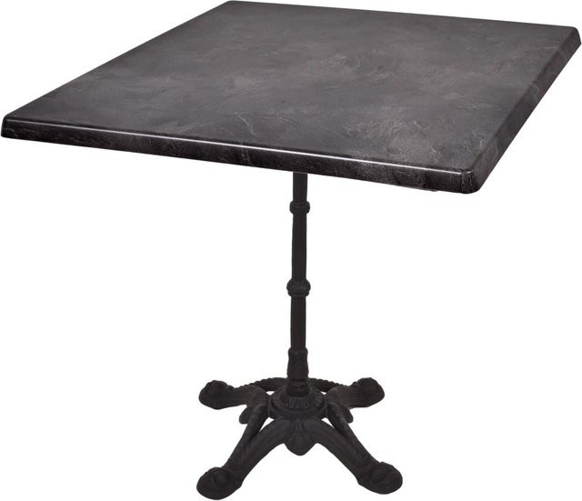 DELUKE Bistrotisch KOLLIN quadratisch Schwarz B/T/H: 80 x 80 x 66 cm - Bild 1