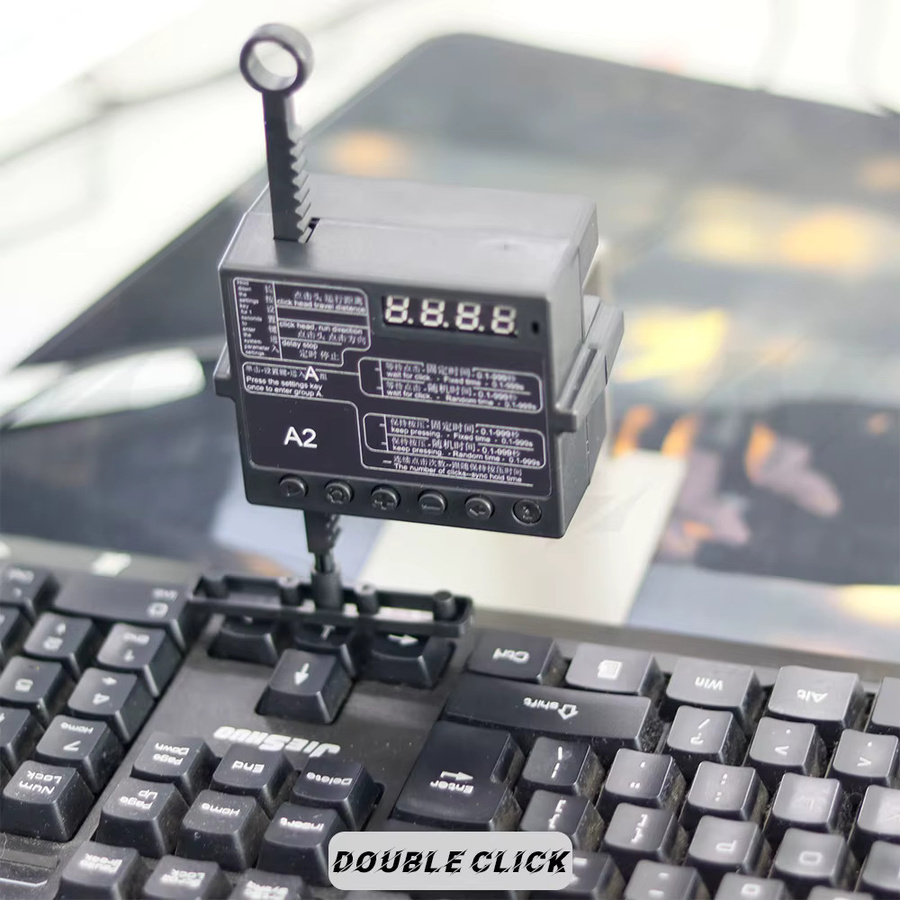 Automatischer physischer Clicker mit Mausbeweger und Tastatur-Funktion in Schwarz, 3 Modi mit Anti-Drop-Hängevorrichtung - Bild 3