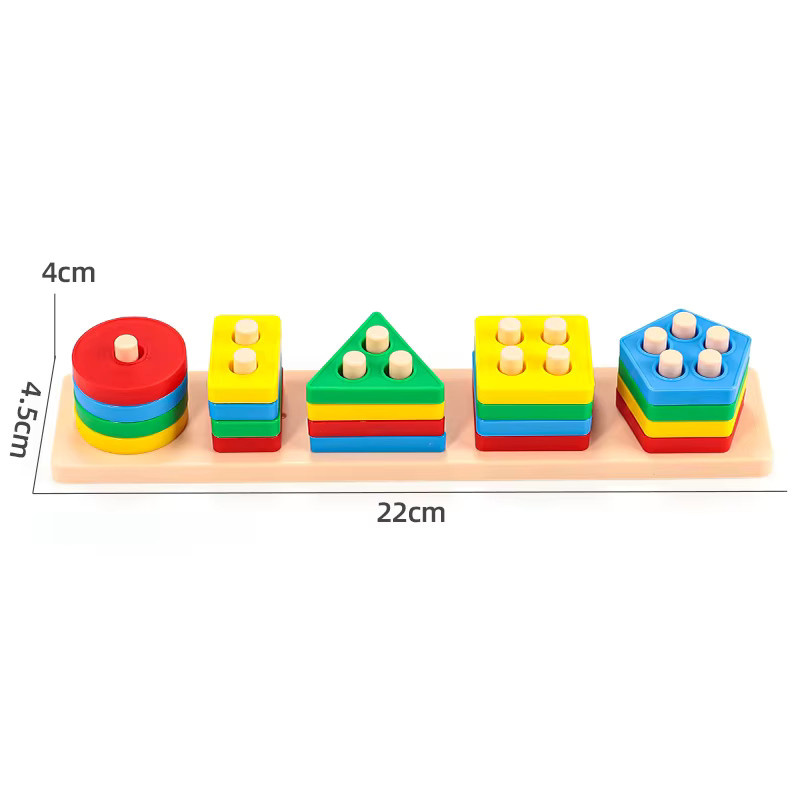 Geometrisches Grafikspielzeug, Kunststoff, ab 1 Jahr - Bild 4