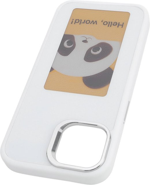 DIYelecs Intelligente NFC-Tinte-Handyhülle aus TPU mit Aluminium-Linsenrahmen in Weiß - Bild 1