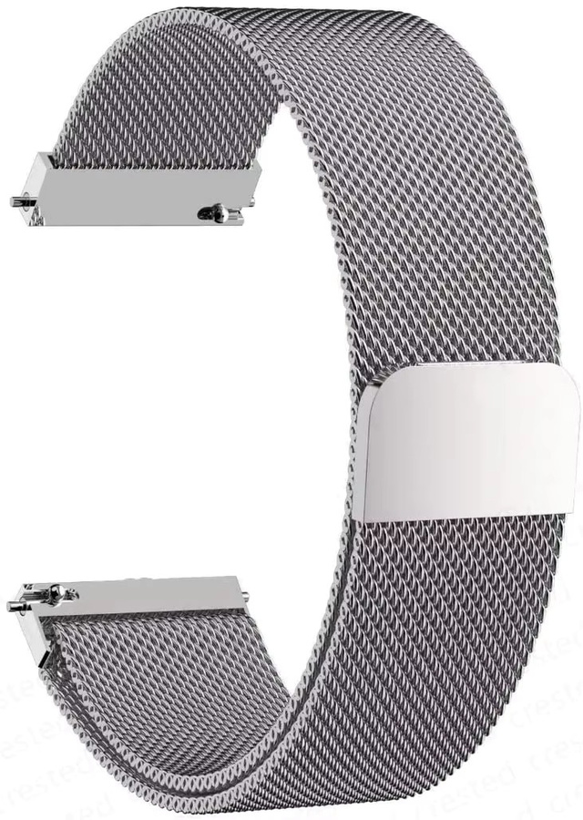 Hiyii Uhrenarmband Edelstahl, Silber, Unisex, 22 mm - Bild 2