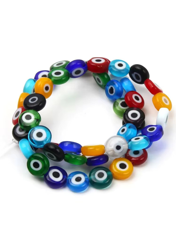 Laudsong Perlen Glas, Millefiori, 8 mm, mehrfarbig, Unisex - Bild 5