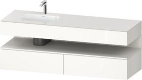 Duravit Einbauwaschtisch-Möbel-Set Qatego in Weiß, B/T/H: 160 x 50 x 60 cm - Bild 1