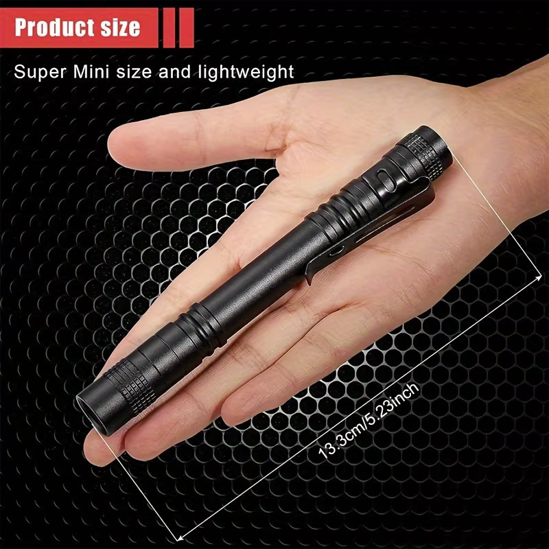 KDULIT UV-LED-Stiftleuchte 395 nm Schwarzlicht-Taschenlampe mit Clip in Schwarz - Bild 4