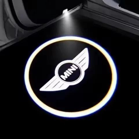 2 Stück LED Autotür-Projektor Willkommenslicht in Weiß für BMW Mini Cooper One S JCW R55 R56 R50 R53 R60 F55 F56 Countryman - Bild 1