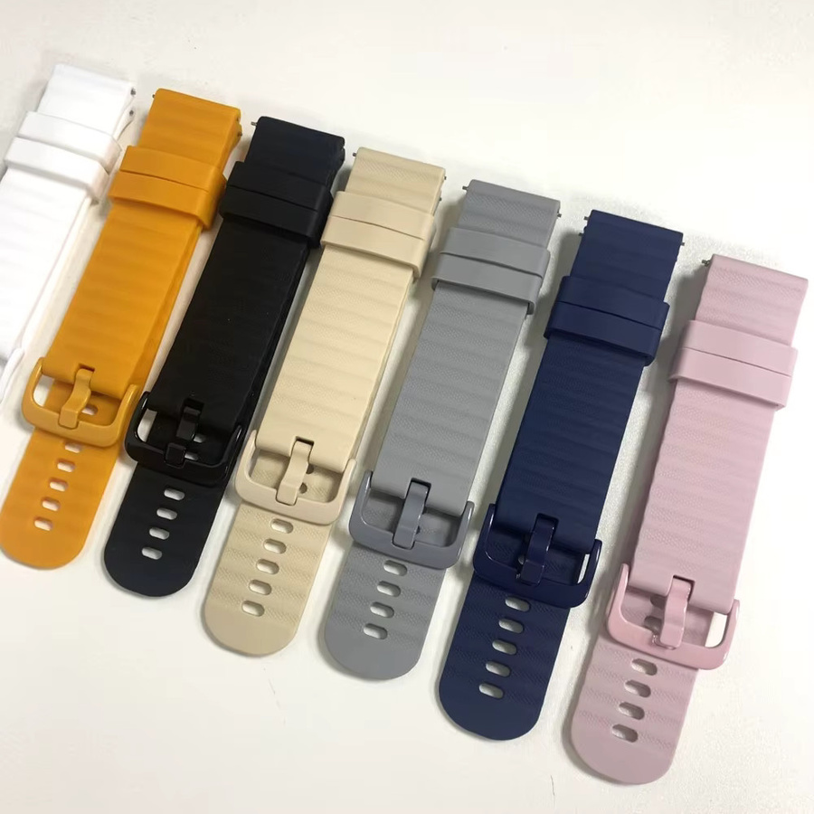 Silikon-Sportarmband für Amazfit Balance, GTS, GTR und Bip Modelle, Breite: 20 mm oder 22 mm - Bild 3