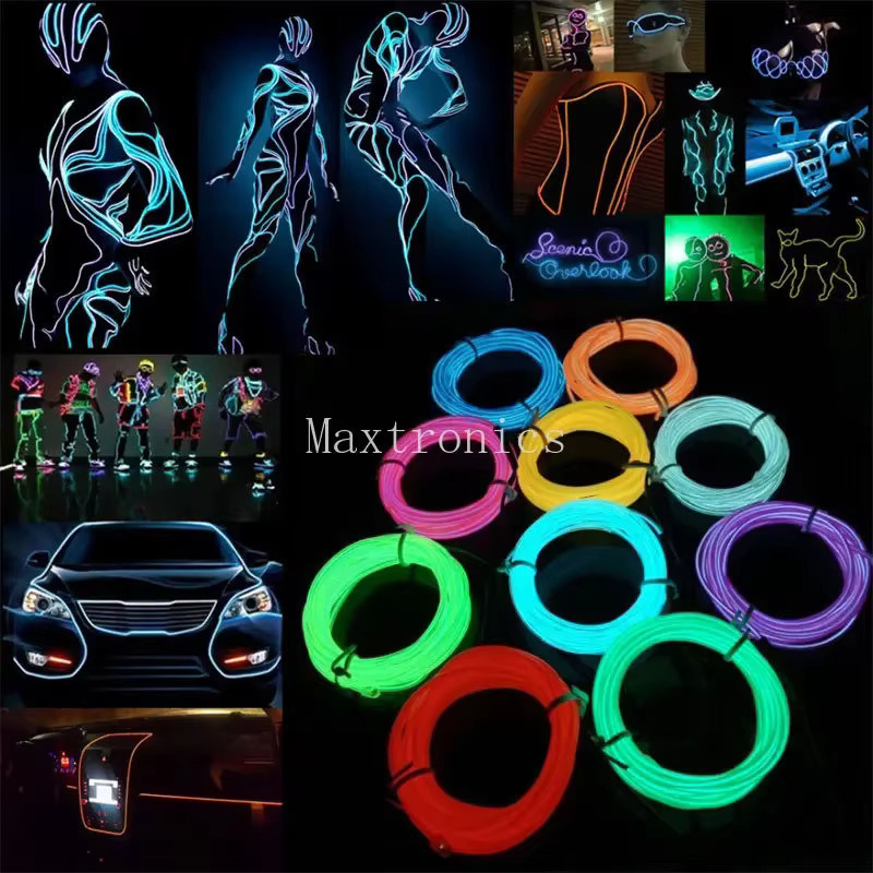 IWP LED Neon Licht Flexibles EL Draht Seil Orange Wasserdichtes LED Streifen Band - Bild 4