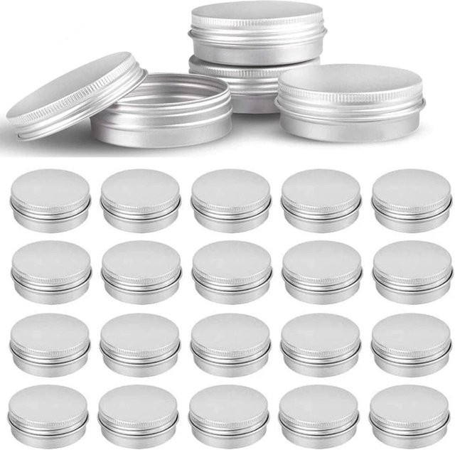 SZCJMYKJ Aluminiumdosen, silber, Schraubverschluss, 10 Stück - Bild 1