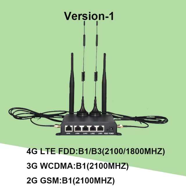 KuWFi 4G LTE SIM-Karten-Router, kabelloser 2,4 GHz WLAN Access Point mit VPN und DDNS Unterstützung in Schwarz - Bild 7