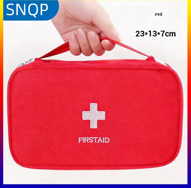 Tragbare Erste-Hilfe-Tasche für Notfälle und Reisen in Rot - Bild 1