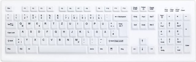 Active Key Tastatur-Wechselmembran für Active Key AK-C8100 Sanitizable in Weiß (AK-C8100-W/GE) - Bild 1