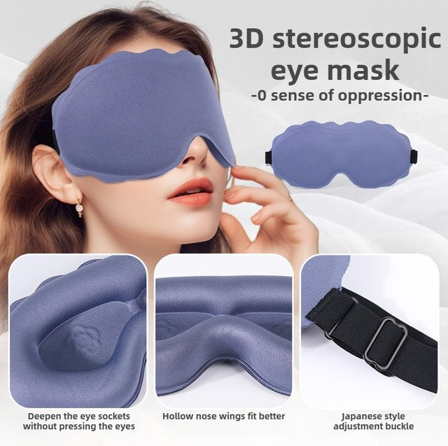 3D-Verdunkelungs-Augenmaske, Unisex - Bild 1
