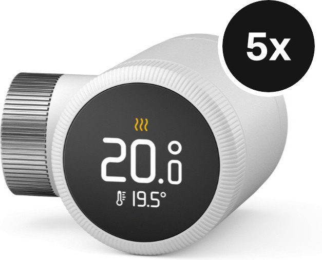 tado° X Smartes Heizkörper-Thermostat 5er-Set in Weiß mit App-Steuerung und WLAN-Integration - Bild 1