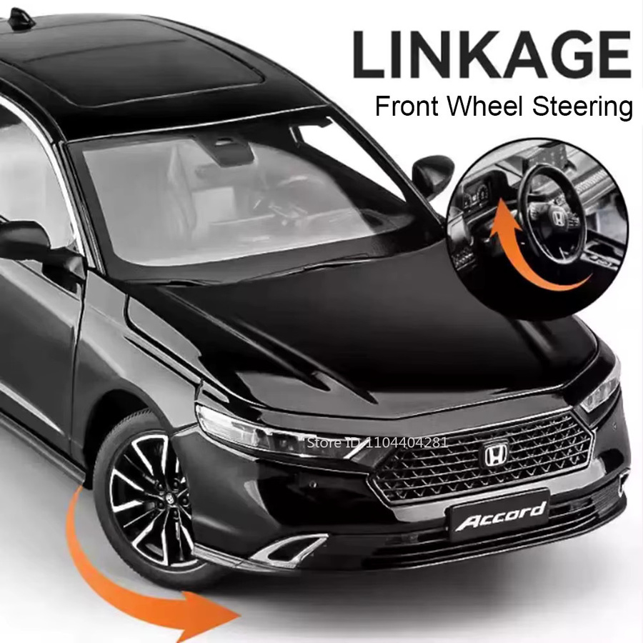 MAKEDA Honda Accord, Modell, 1:18, Metall, mit Licht und Sound - Bild 3