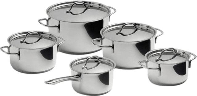 BK Profiline Topfset 5-teilig aus Edelstahl in Silber - Bild 1