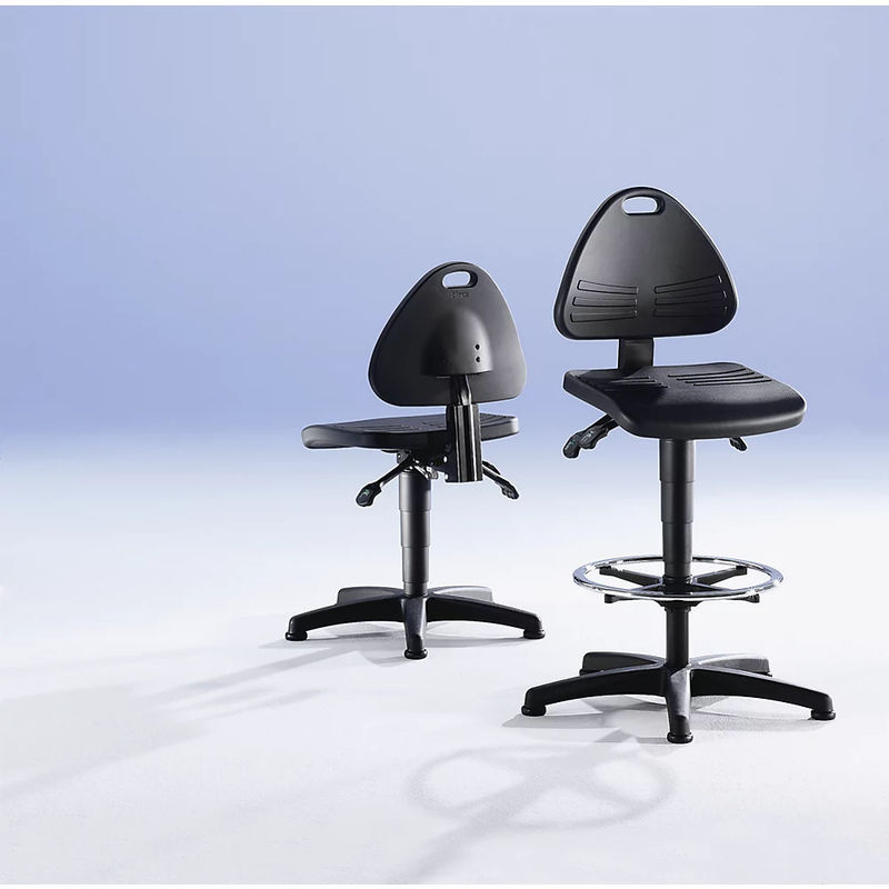 Bimos Arbeitsstuhl Isitec mit Gleiter und PU-Schaum in Schwarz - Bild 2