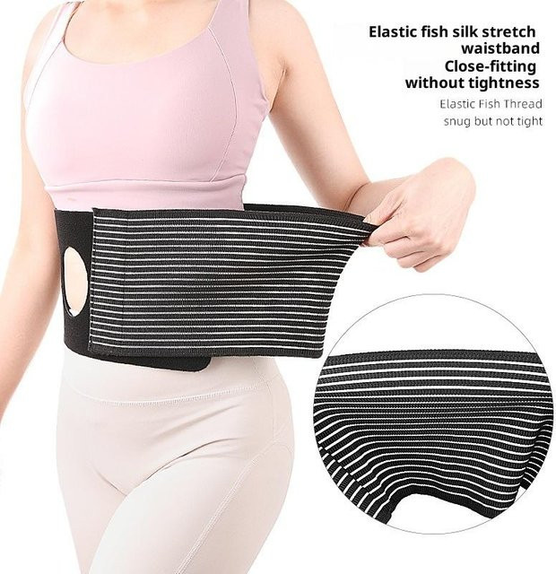 Atmungsaktiver Stoma- und Herniengürtel, Unisex, L/M - Bild 1