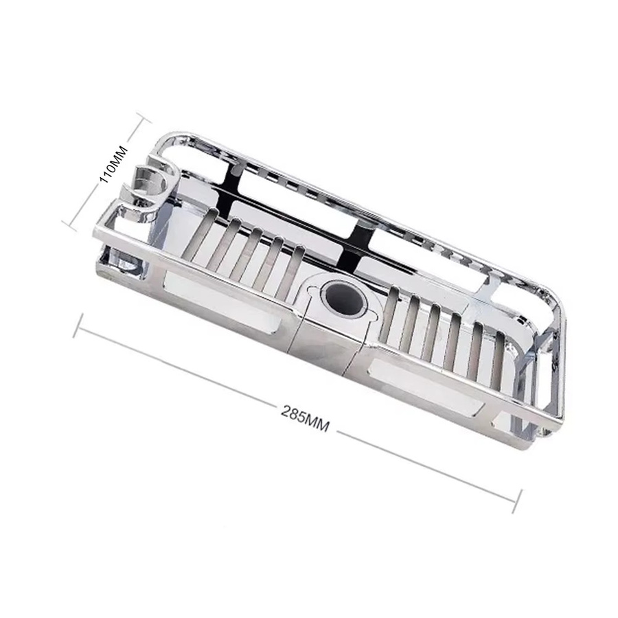 Alloet Duschaufbewahrungshalter ohne Bohren mit Hebestange und Duschablage für Duschstangen mit einem Durchmesser von 22 mm, 24 mm oder 25 mm - Bild 5