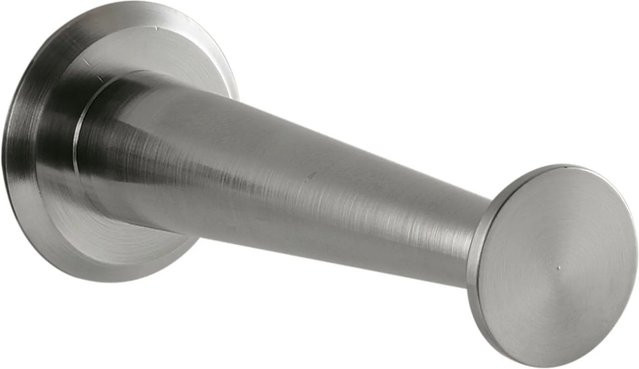 Simausrom Mantelhaken Medellot Platte aus Aluminium, Farbe Silber, Durchmesser: 3,0 cm, Tiefe: 7,3 cm, vernickelt glänzend - Bild 1