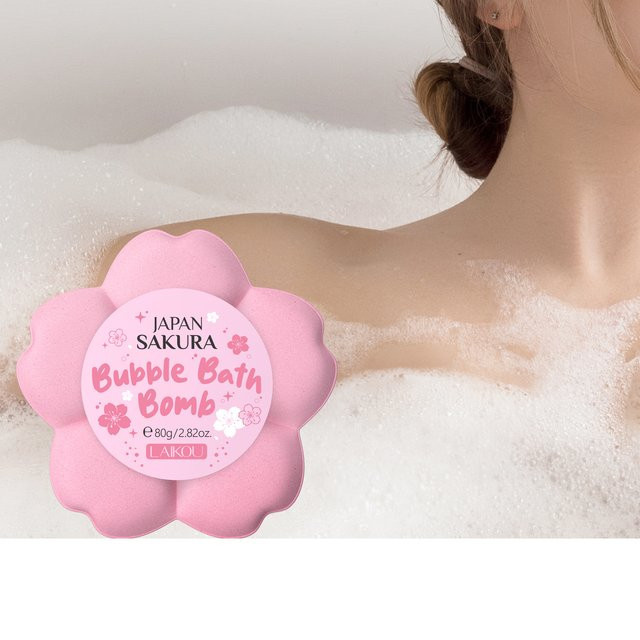 LAIKOU Japan Sakura Badebombe, Feuchtigkeitsspendend - Bild 1