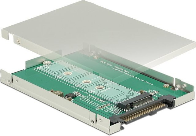 Delock 62710 Schnittstellen-Konverter von U.2 SFF-8639 auf M.2 NGFF NVMe Key M Speichereinschubadapter - Bild 1