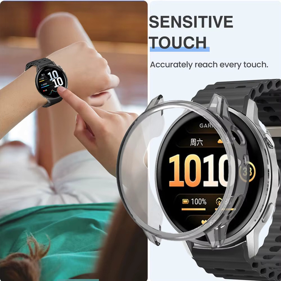 Garmin Schutzhülle Silikon, Schwarz, Smartwatch Zubehör - Bild 3