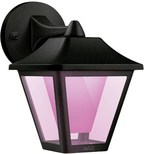 WiZ Classic RGBW LED-Außenwandleuchte Smart WLAN Schwarz B/H/T: 22,8 x 22,7 x 1,0 cm - Bild 1