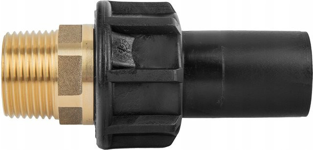 Unidelta PE-Nippel Anschluss Elektro-Widerstand PE100 SDR11 mit 25x3/4 Außengewinde - Bild 1