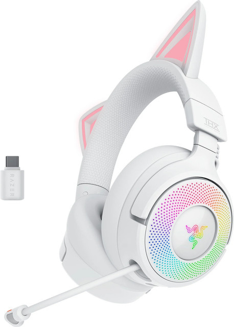 Razer Kraken Kitty V3 Pro Gaming-Headset in Weiß mit Bluetooth und USB-C für PC und Mobile - Bild 1
