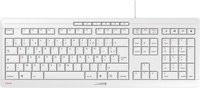 Cherry Stream Keyboard Tastatur mit Scissor-Technologie in Weiß und Grau, FR-Layout - Bild 1