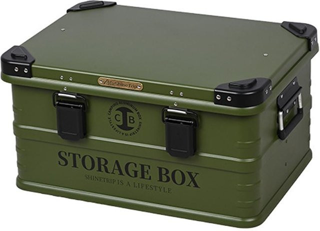 Wasserdichte Aufbewahrungsbox von Wosawe outdoor sports aus Aluminiumlegierung in Armee Grün für den Außenbereich und Camping - Bild 1