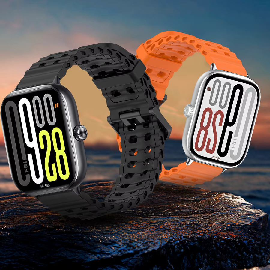 OAKCHARM Uhrenarmband Silikon, zweifarbig, Unisex, Xiaomi Redmi 4/5, Miband 9, 8 Pro - Bild 4