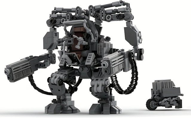 MOC Black Robot APU Classic Movie, Bausteine Montagemodell, Weltraum - Bild 1